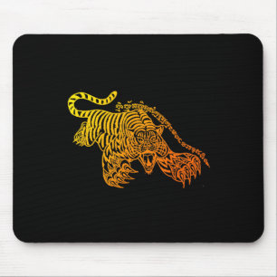 Sak Yant Muay Thai Tattoo Modig Tiger Kickboxning Musmatta