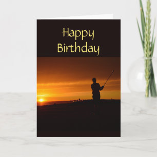Sak You Kärlek Birthday Golf Golfer Golfing Kort