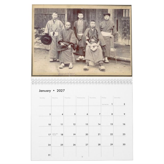 Sakaguchi familjkalender 2011 kalender (Jan 2027)