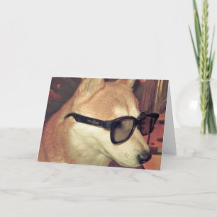 Saké 3D hälsningkort Kort