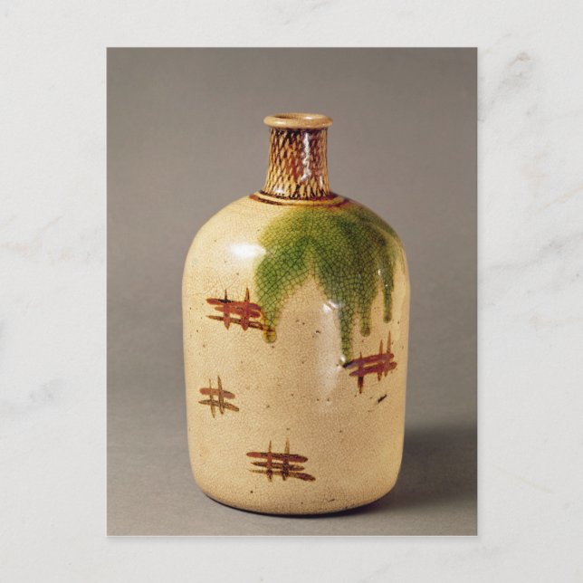 Sake flaska, från Oribe Vykort (Framsida)