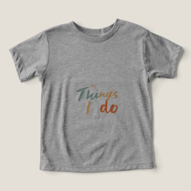 "Saken jag gör." T Shirt (Design Framsida)