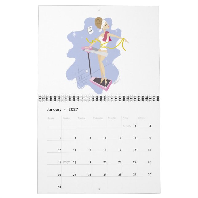Saker av Nicole 2012 Calendar Kalender (Jan 2027)