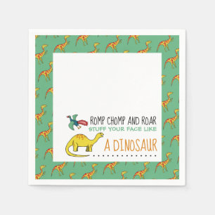 Saker din Ansikte som en dinosaur Pappersservett