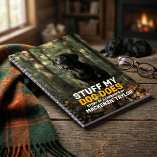 Saker Din Hund Gör Personligt Med Egen Text Anteckningsbok