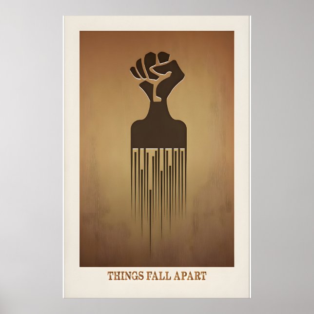 Saker faller samman Inspirerad originaltryckdesign Poster (Framsidan)