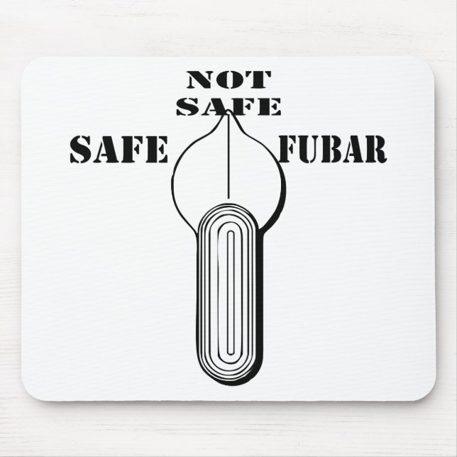 Säker för brandväljare, inte Säker FUBAR Musmatta (Framsidan)