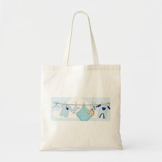 SAKER FÖR POJKE SHOWER/PARTY TYGKASSE (Framsidan)