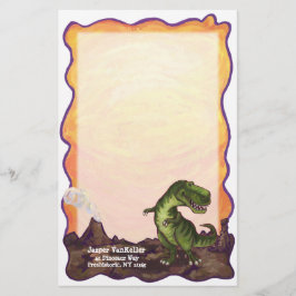 Saker för TyrannosaurusRex handstil Brevpapper