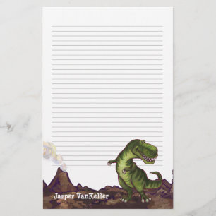 Saker för TyrannosaurusRex handstil Brevpapper