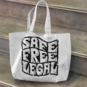 Säker fri och laglig abort tygkasse