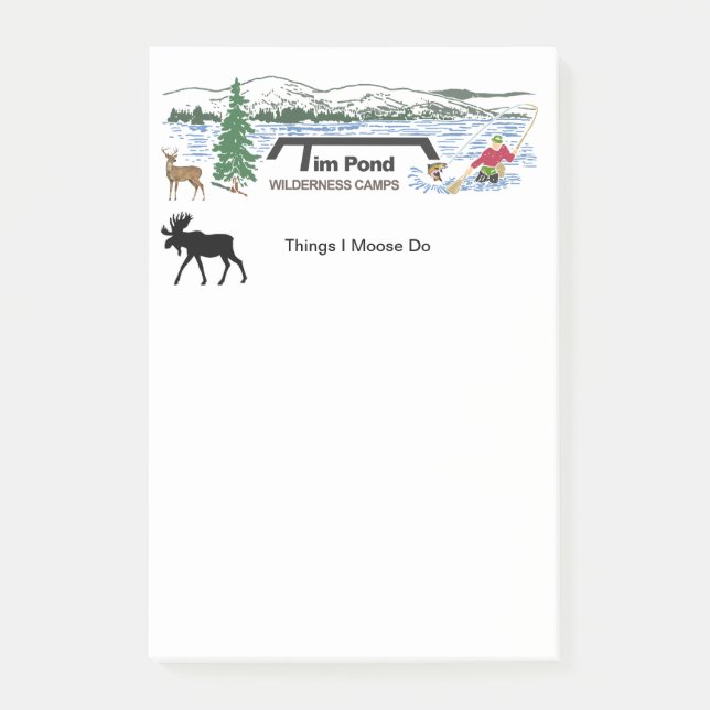 Saker gör jag älgen post-it block (Framsida)