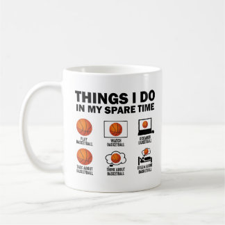 Saker jag gör på min fritid Basketboll Kaffemugg