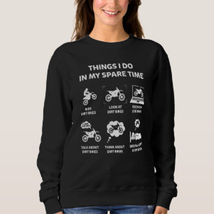 Saker jag gör på min fritid  Dirt Bikes Motorcykel T Shirt