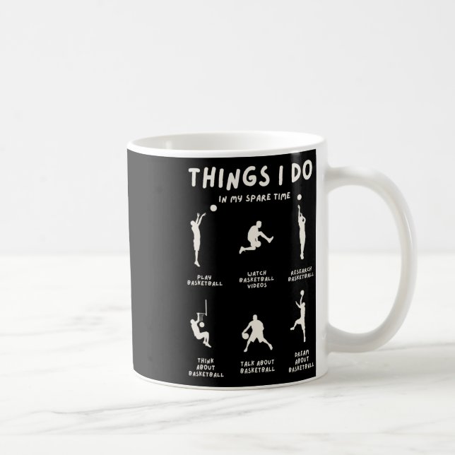 Saker jag gör på min fritid  kaffemugg (Höger)