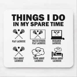 Saker jag gör på min fritid Lacrosse Musmatta