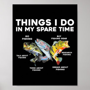 Saker jag gör på min fritid Rolig fiske 1 Poster