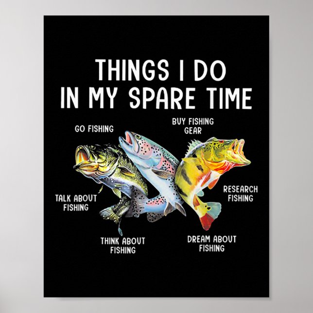 Saker jag gör på min fritid Rolig fiske  Poster (Framsidan)