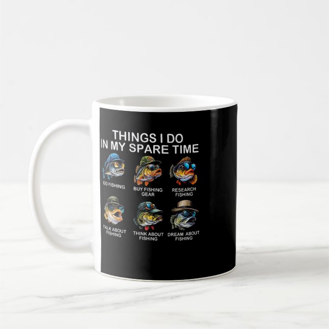 Saker jag gör på min fritid Roligt fiske 2  Kaffemugg (Vänster)