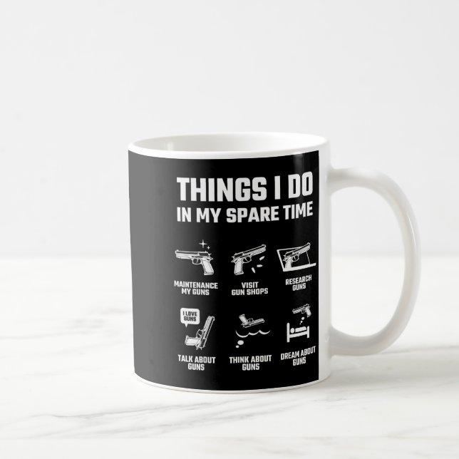 Saker jag gör på min fritid Roligt present till va Kaffemugg (Höger)