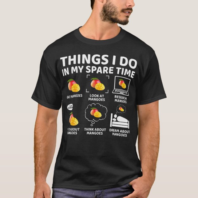 Saker jag gör på min fritid Rolsk mangoälskare T Shirt (Framsida)