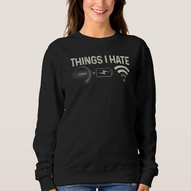 Saker jag hatar Programmerare Spelare Dator Nörd S T Shirt (Framsida)