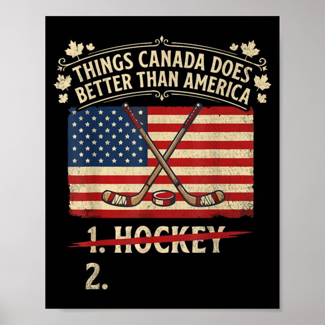 Saker Kanada gör bättre än Amerika Saker Kanada Poster (Framsidan)