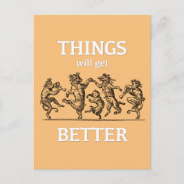 Saker kommer att bli bättre… Pandemipostkort Vykort