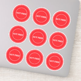 Säker kulinariska utan nöt klistermärken