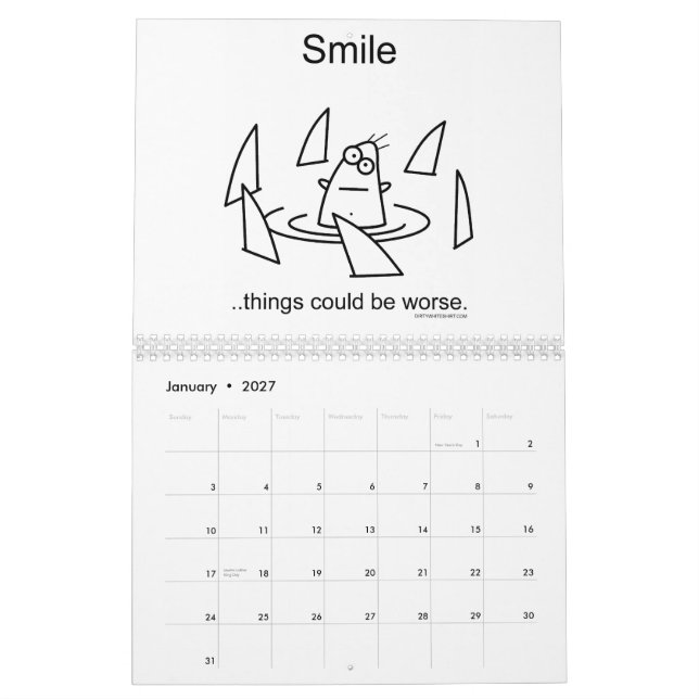 Saker kunde vara värre. Kalender 2010 (Jan 2027)