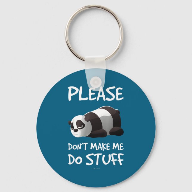 Saker Lata Panda Snälla Don' Nyckelring (Framsida)