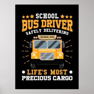 Säker leverans av Buss-drivrutin Poster