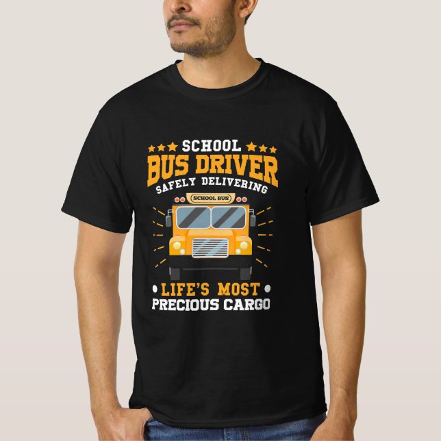 Säker leverans av Buss-drivrutin T Shirt (Framsida)