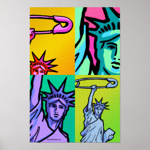 SÄKER Liberty Dot Poster #7 4-uppåt: 11 X 16,5