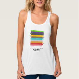 Säker med mig Flagga Women's Racerback Tank Linne Med Racerback