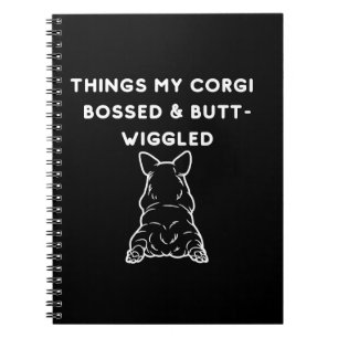 Saker Min Corgi Bestämde & Bakdel Rörde Anteckningsbok