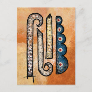 Saker på vykortet för lådor vykort