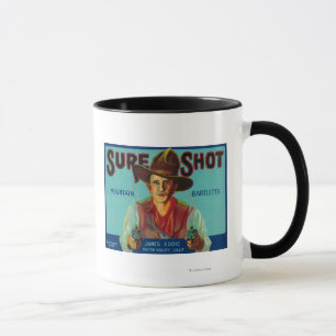 Säker skjuten PearlådaLabelPotter dal, CA Mugg