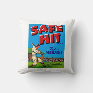Säker Slå Vintage Lable Art Kudde