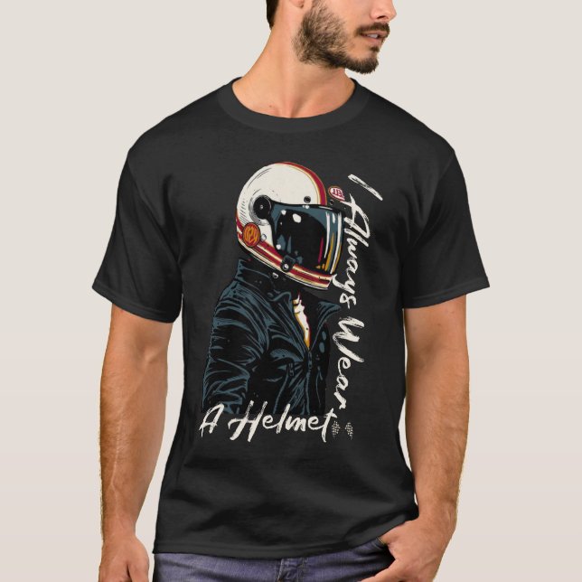 Säker & Snyggt: Biker | Motorcykel T Shirt (Framsida)