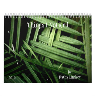 Saker som jag märkte, vid Kathy Lindsey, 2010 Kalender