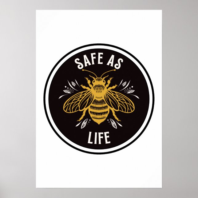 Säker som livet poster (Framsidan)