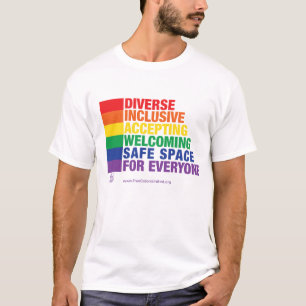 Säker utrymmeskjorta vid förenade riktiga färge t shirt
