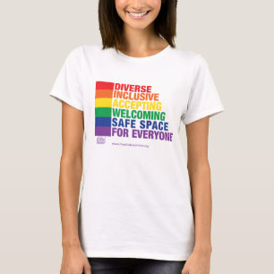Säker utrymmeskjorta vid förenade riktiga färge t shirt