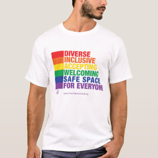 Säker utrymmeskjorta vid förenade riktiga färger t shirt