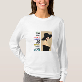 Säker Woman-offert - 101 % säker IDon'tCare T Shirt