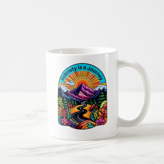 Säkerhet är en resa kaffemugg (Höger)