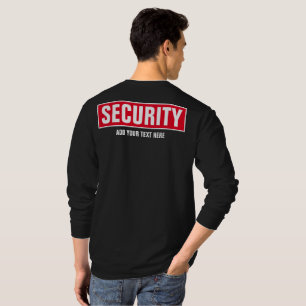 Säkerhet för Anpassningsbarna Manar för Front & Ba T Shirt