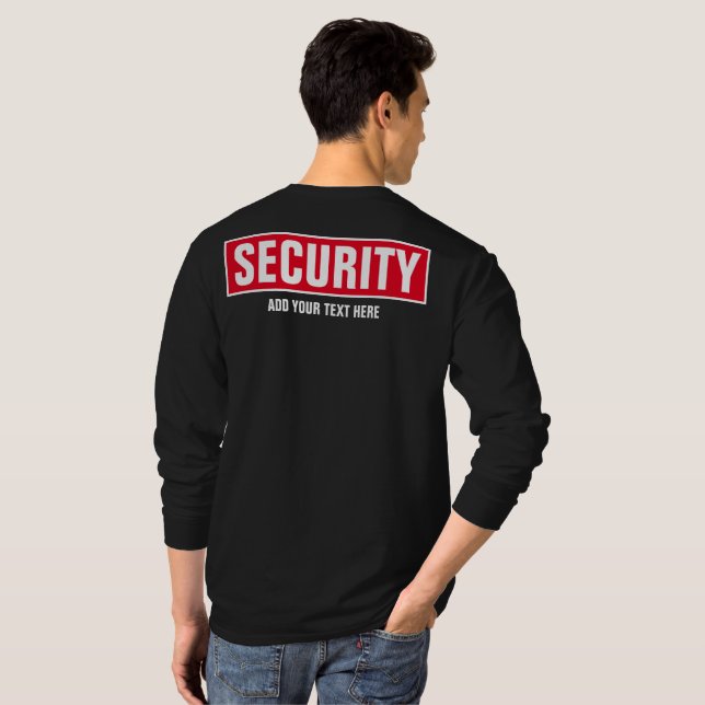 Säkerhet för Anpassningsbarna Manar för Front & Ba T Shirt (Hel baksida)