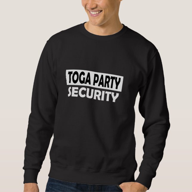 Säkerhet för Toga PartyToga party Lång Ärmad Tröja (Framsida)